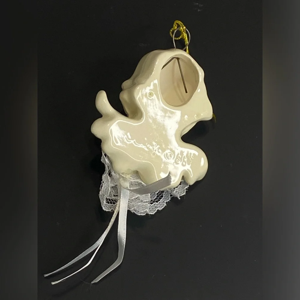 Vintage Victorian Style Ceramic Angel Head Ornament